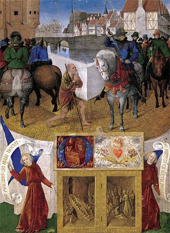 Fouquet : Heures d'Etienne Chevalier - Charite de saint Martin